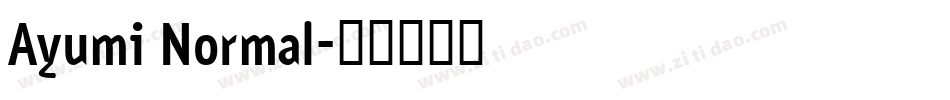 Ayumi Normal字体转换